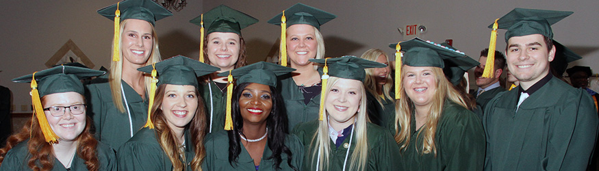 photo of graduates at commencement